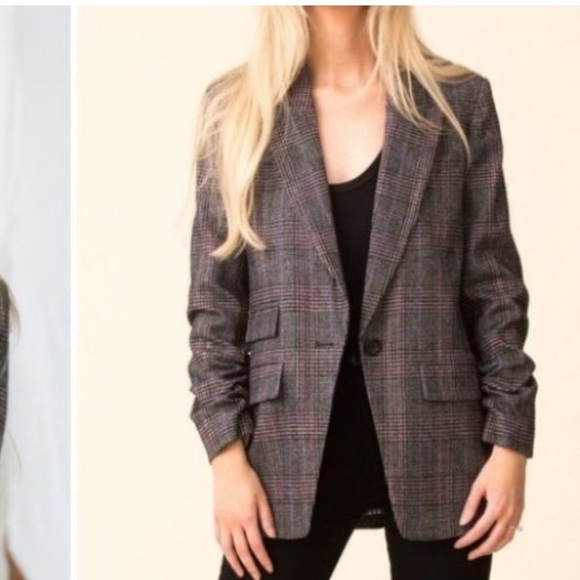 $698 Veronica Beard Martel Dickey Jacket Jacket Wool Blazer Grey plaid sz 6 - Picture 14 of 16